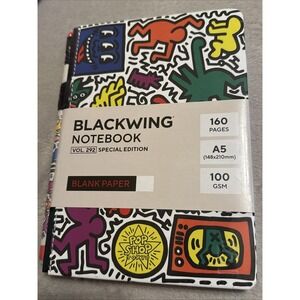 Blackwing Volume 292 Keith Haring  "Tokyo Pop-Shop" Slate Notebook - Blank Paper